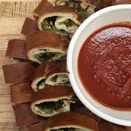 Marinara Sauce Spinach Feta Bread