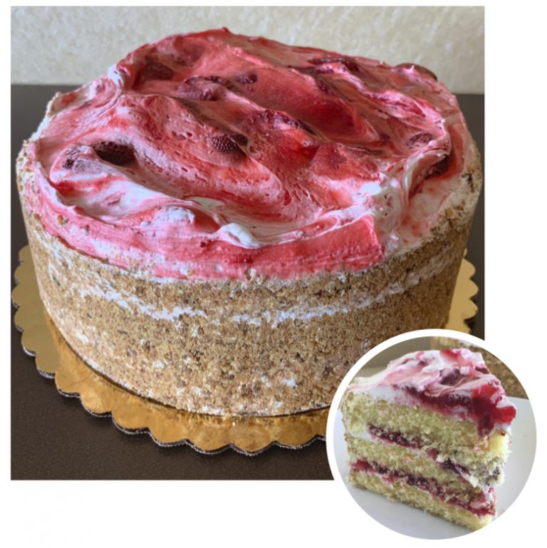Strawberry Whipped Cream Cake