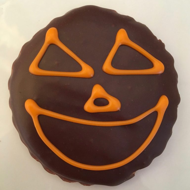 Chocolate Pumpkin Face Cookie Pumpkin Cookie Chocolate