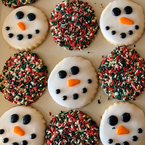 Snowman Face Cookie Bags Snowman Face Cookie Bags