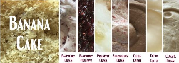Banana Wedding Cake:Filling Combos Banana Wedding Cake:Filling Combos