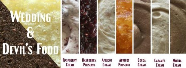 HH Wedding Cake:Filling Combos HH Wedding Cake:Filling Combos