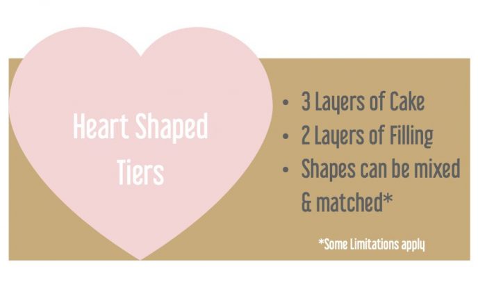 Heart Shaped Tiers Wedding Cakes Heart Shaped Tiers Wedding Cakes