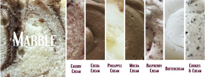 Marble Wedding Cake:Filling Combos Marble Wedding Cake:Filling Combos