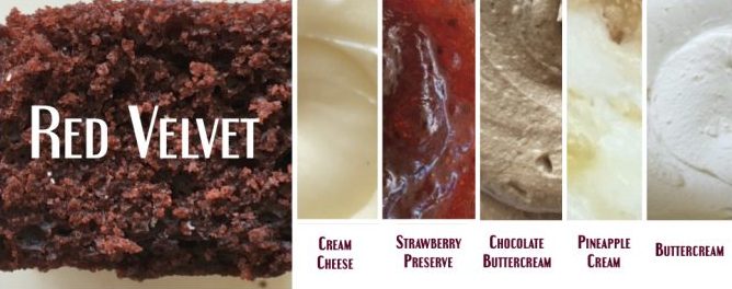 Red Velvet Wedding Cake:Filling Combos Red Velvet Wedding Cake:Filling Combos