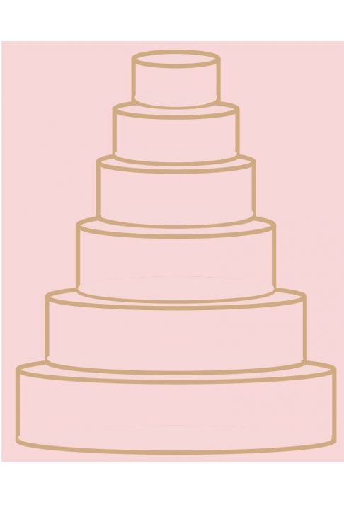 Round Wedding Cake Graphic Round Wedding Cake Graphic
