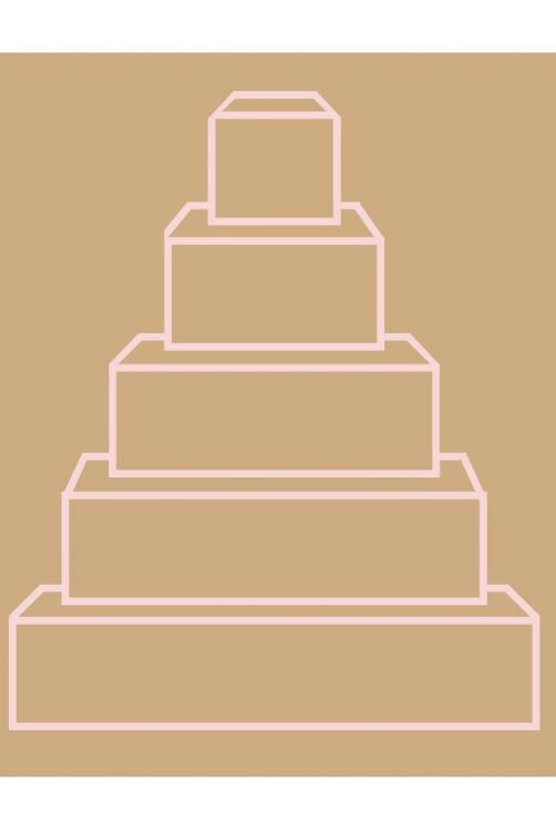 Square Wedding Cake Graphic Square Wedding Cake Graphic