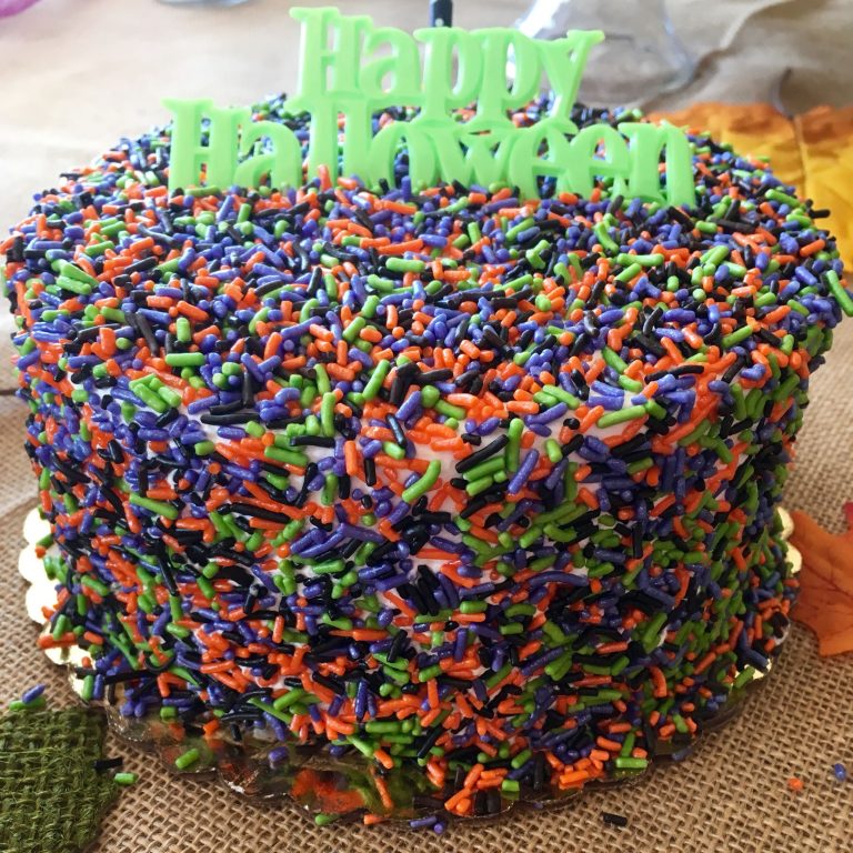 Halloween Sprinkle Cake Halloween Sprinkle Cake