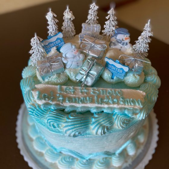 Winter Scene Cake Winter Scene Cake